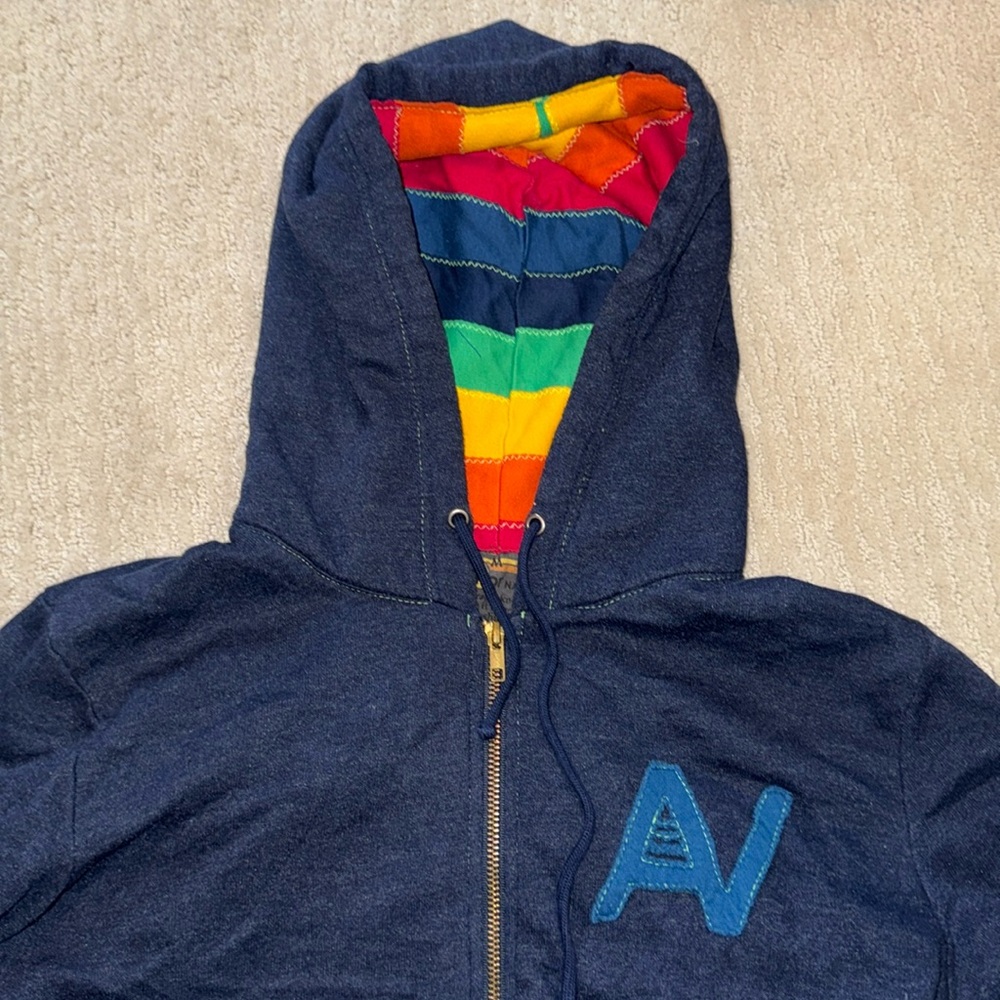 Aviator nation rainbow zip up